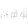 Fama Fama Nereida low barstool