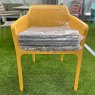Nardi Net outdoor dining chair seat pad in Rose