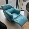 In stock leather recliner armchair