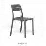 Nardi Cassia bistrot chairs - basalto