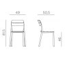 Nardi Cassia bistrot chairs dimensions