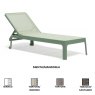 Nardi Plano sunloungers