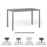 Nardi Piave 120x70 dining table