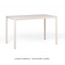 Nardi Piave 120x70 dining table - corda materia - verniciato corda
