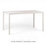 Nardi Piave 140x80 dining table - corda materia - verniciato corda