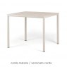 Nardi Piave dining table - corda materia - verniciato corda