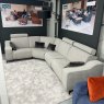 Fama Fama Atlanta recliner corner sofa - covered in axis 54