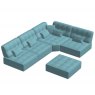 Fama Arianne Love 4 seater corner sofa with footstool