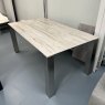 Ceramic dining table - 180 x 100cm with brushed steel legs