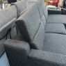 Recliner sofa with right chaise