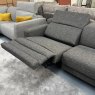 Recliner sofa with right chaise