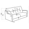 Fama Rudy sofa bed dimensions