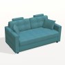 Fama Bolero 3 seater leather sofabed double size with V arms