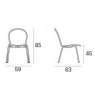 Emu Ronda 111 dining chairs dimensions