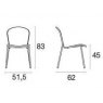 Emu Ronda X 457 dining chairs dimensions