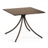 Emu Combo square table - solid top - 41 Indian Brown