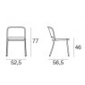 Emu Cafe 556 dining chairs sizes
