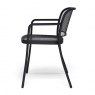 metal outdoor dining armchair