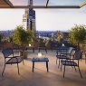 Emu Cafe 558 lounge armchair strong metal outdoor armchair