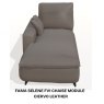 Fama Selene FV1 chaise module - ciervo leather