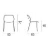 Emu Darwin 521 dining chair dimensions