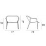 Emu Darwin 524 lounge chair dimensions