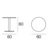 Emu Darwin 878 folding low table - round top