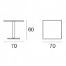 Emu Darwin 879 folding low table - square top dimensions