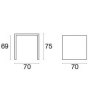 Emu Emu Nova 858 stackable square table 70 x 70cm (Set of 2-6)