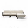 Maximo 4 with footstool - Terra perla sunbrella