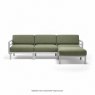 Maximo 4 with footstool - Gesso timo sunbrella