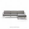Maximo 4 with footstool - Gesso lava sunbrella