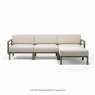 Maximo 4 with footstool - Cactus perla cannella sunbrella