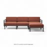 Maximo 4 with footstool - Basalto cannella sunbrella