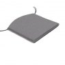 Nardi Tiberina dining seat pad - fumo sunbrella