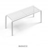 Nardi Doga bench - bianco