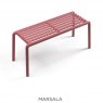 Nardi Doga bench - marsala