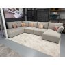 Fama Teseo corner sofa with deep seating and large soft back cushions