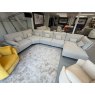 Fama Oasis corner sofa with seven lumbar cushions and an arm cushion