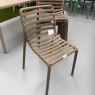 Nardi Doga Bistrot outdoor dining chair in Tabacco
